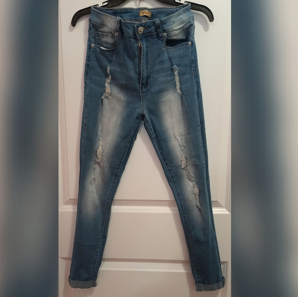 RA7WE JEAN BLUE LIGHT PANTS SIZE 11 - Picture 4 of 9